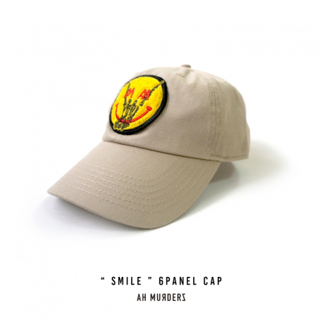 AH MURDERZ “ Chenille SMILE ” 6PANEL CAP - キャップ