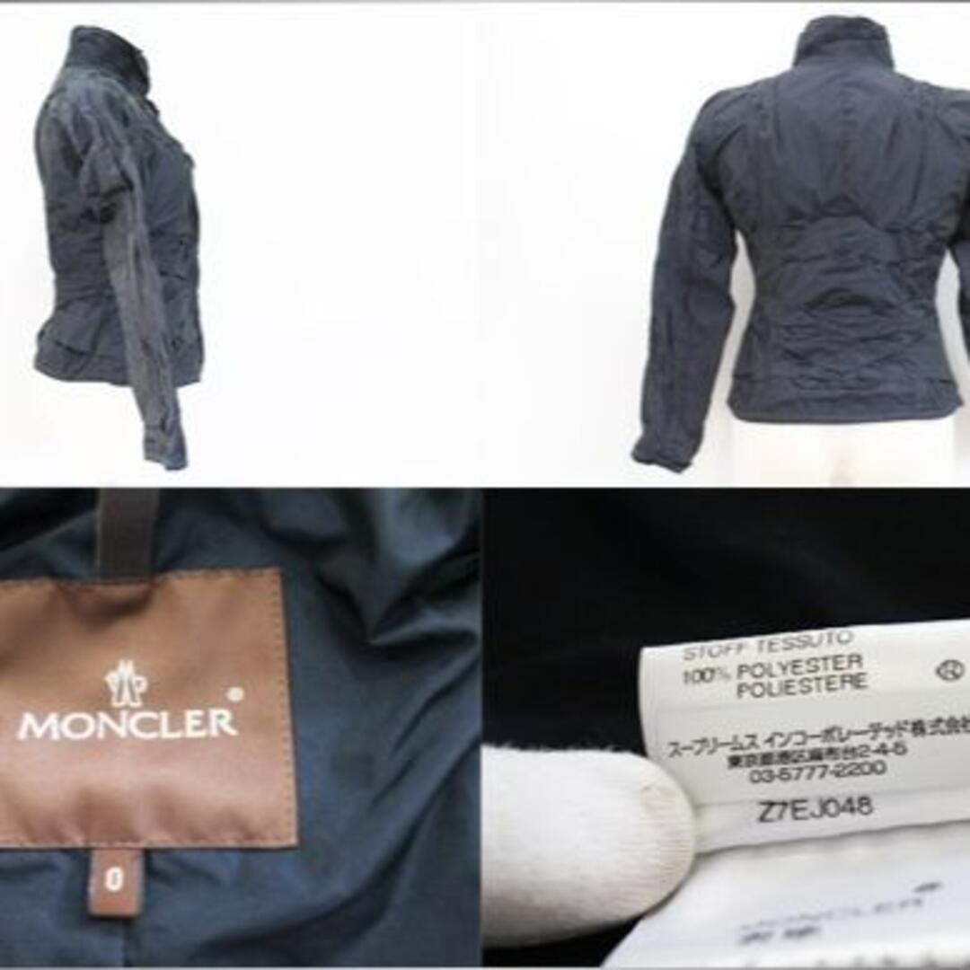 モンクレール MONCLER ギャザージャケット ネイビー 0 2