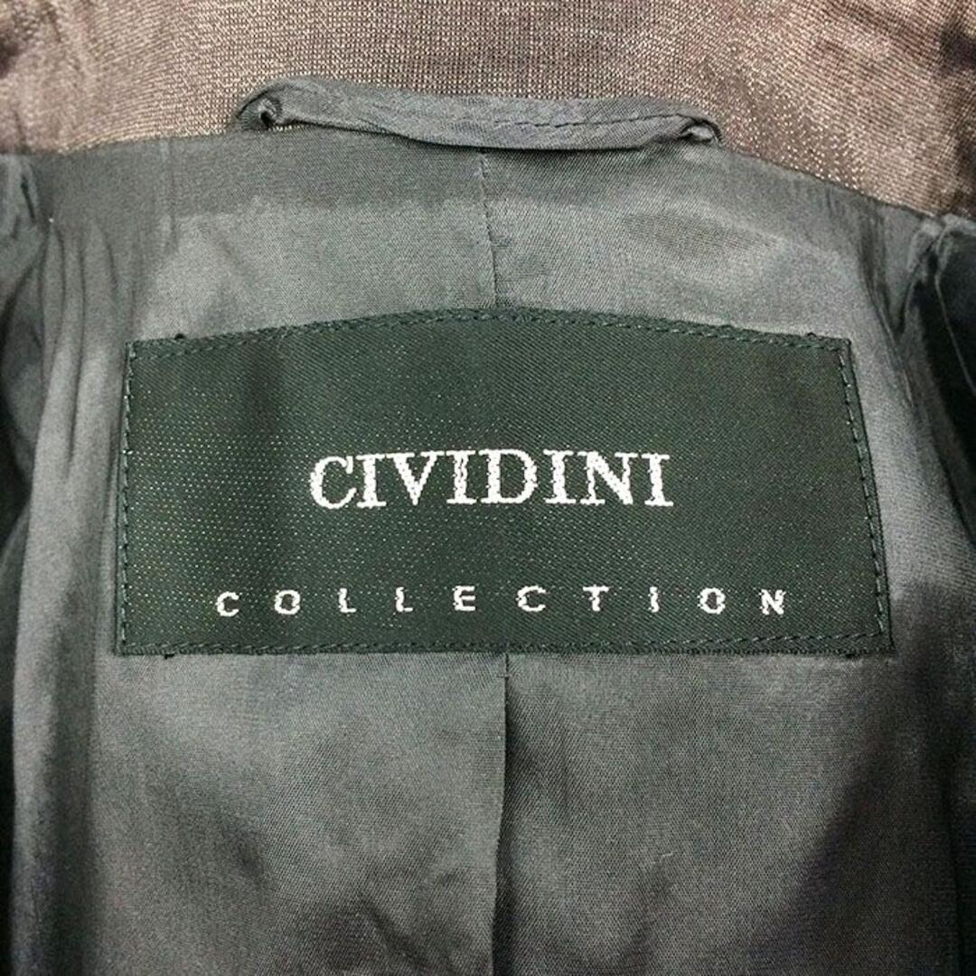 チヴィディーニ CIVIDINI ライトジャケット 7分袖 ボルドー 2