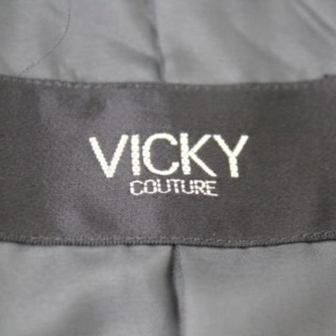 ビッキー VICKY アンゴラ混コート 黒 7