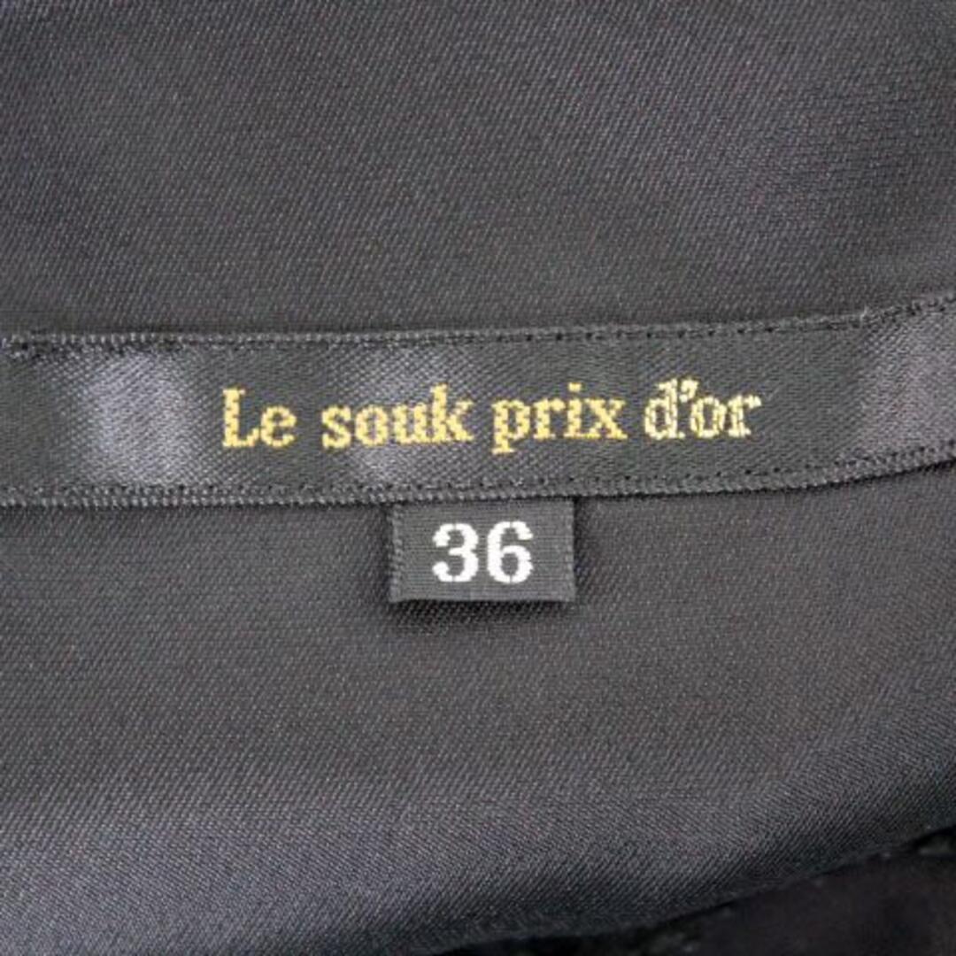 Le souk(ルスーク)のルスーク Le souk prix d'or ワンピース 黒 36  中古 レディースのワンピース(ミニワンピース)の商品写真