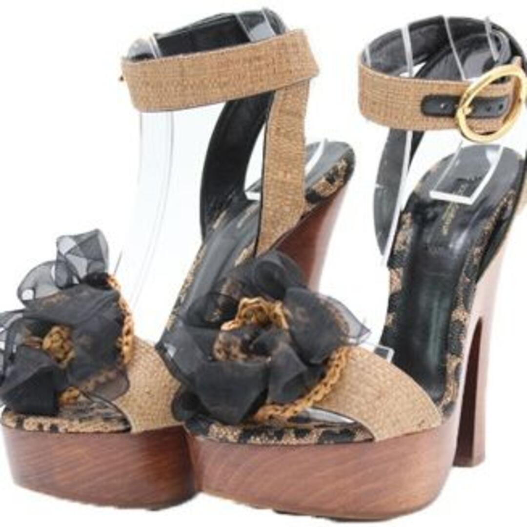 ドルチェ＆ガッバーナ DOLCE&GABBANA サンダル クロッグヒール ブラ レディースの靴/シューズ(サンダル)の商品写真