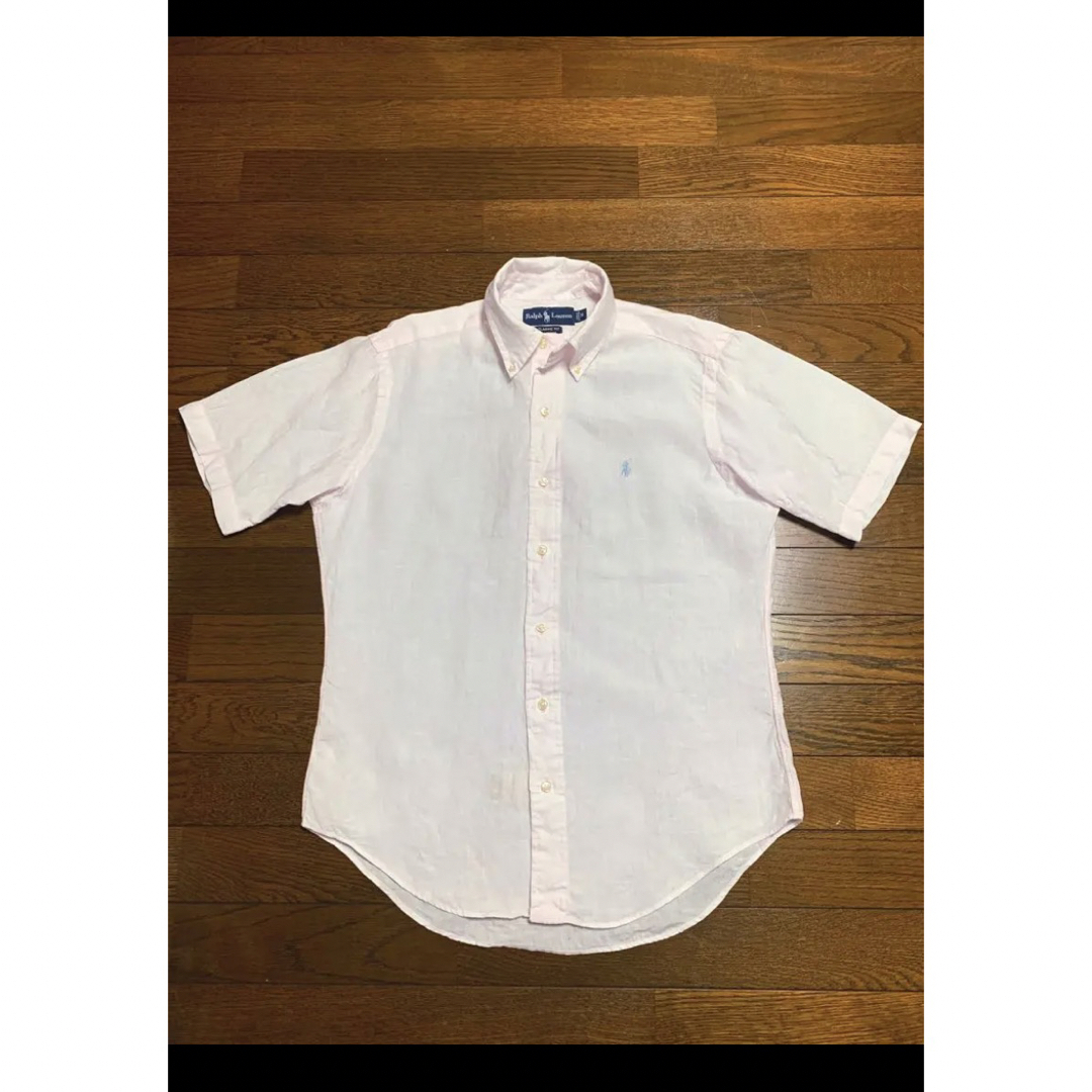 POLO RALPH LAUREN(ポロラルフローレン)の【希少 リネン100%】 ラルフローレン ボタンダウン 半袖 シャツ  1441 メンズのトップス(シャツ)の商品写真