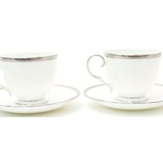 ルグランブルー(LGB)のノリタケ Noritake ロシェルプラチナ ペア カップ＆ソーサー 中古(グラス/カップ)