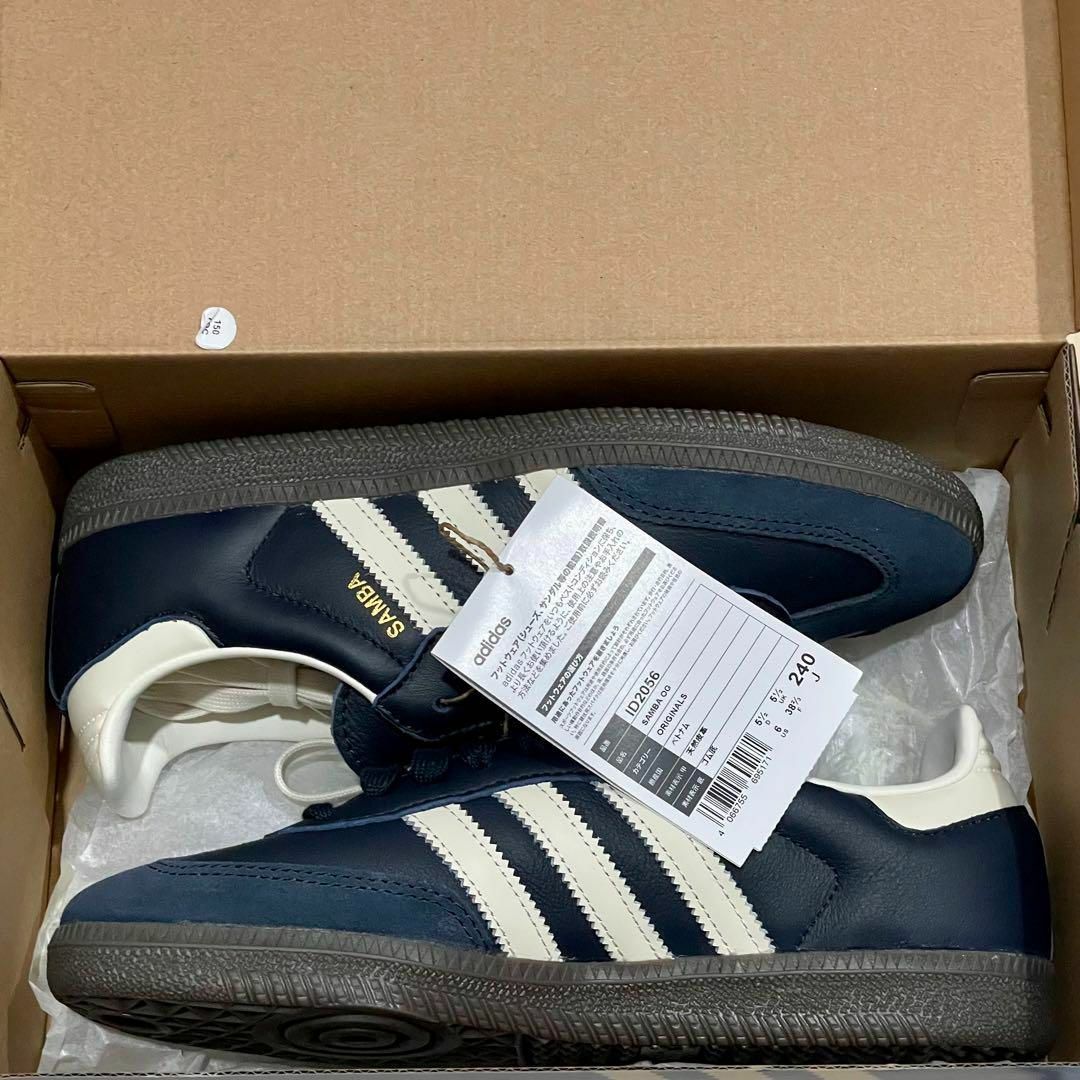 adidas samba og 24.0 ネイビー