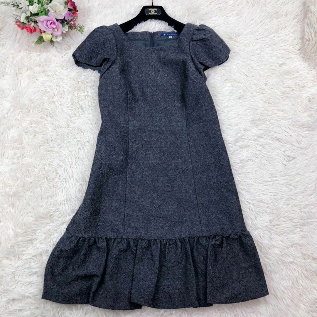 M'S GRACY - 【美品】エムズグレイシー♡ ひざ丈ワンピース お上品