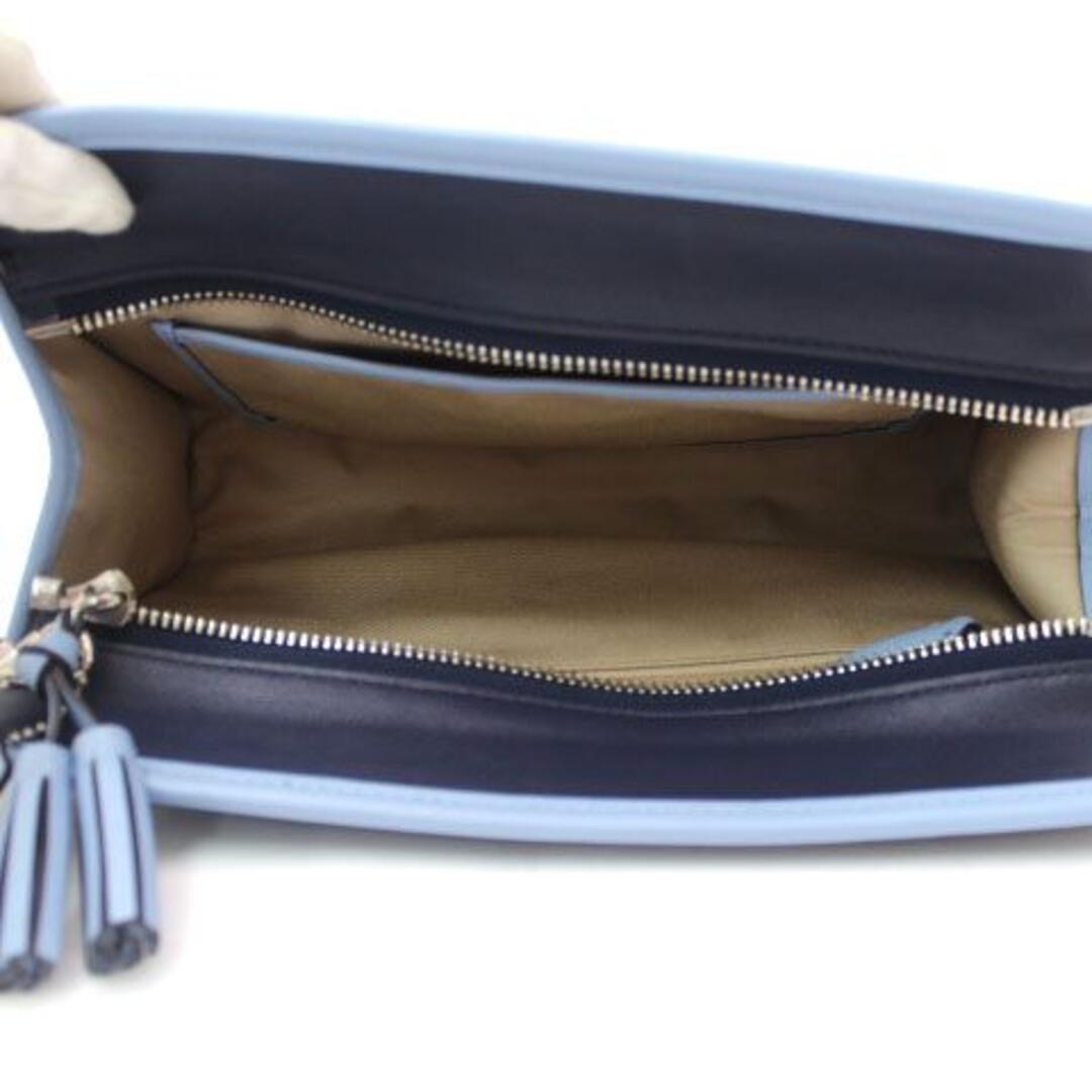 COACH - コーチ COACH セカンドバッグ クラッチバッグ 青 レザー 美品