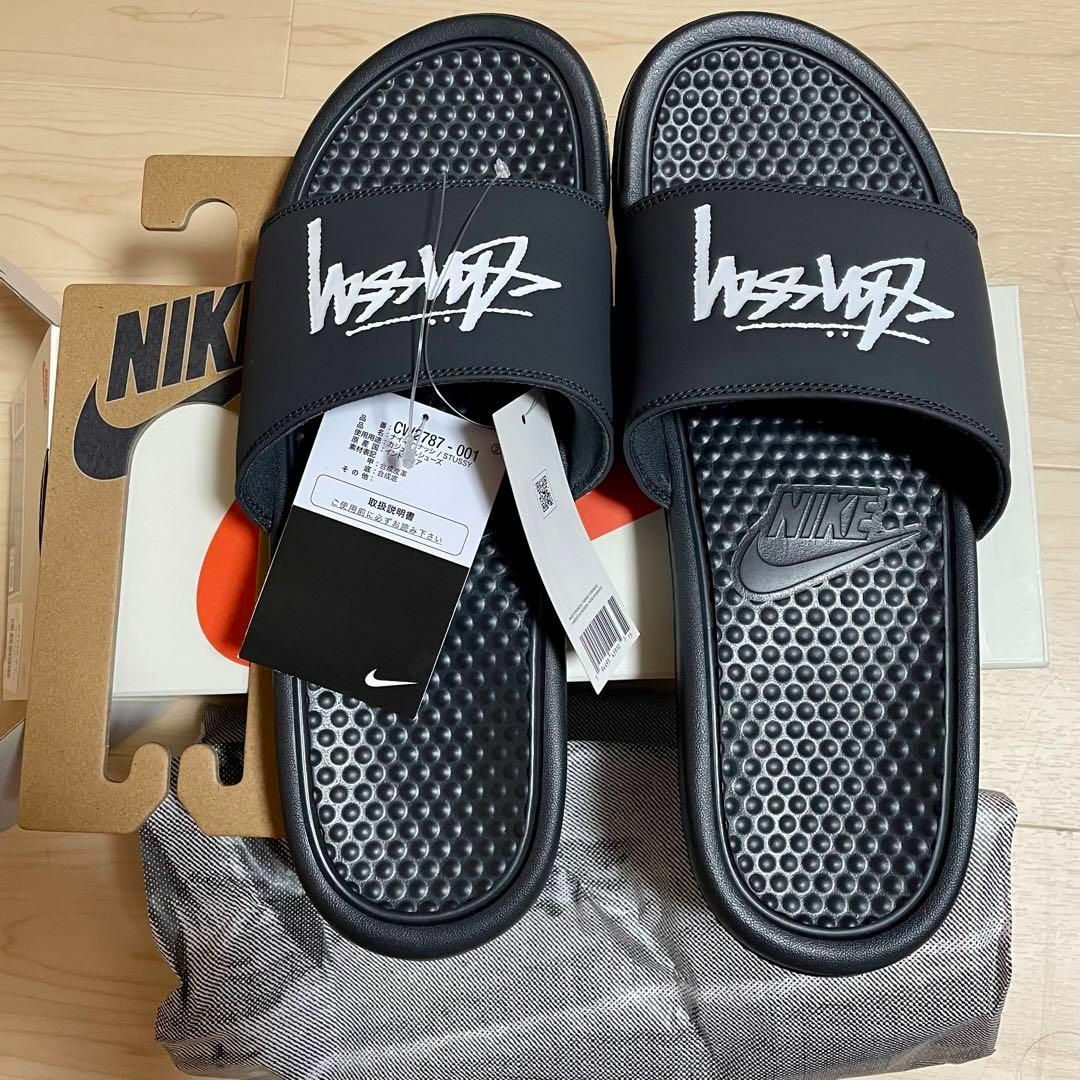 STUSSY(ステューシー)の【新品27】Stussy Nike Benassi Slide Off Noir メンズの靴/シューズ(サンダル)の商品写真