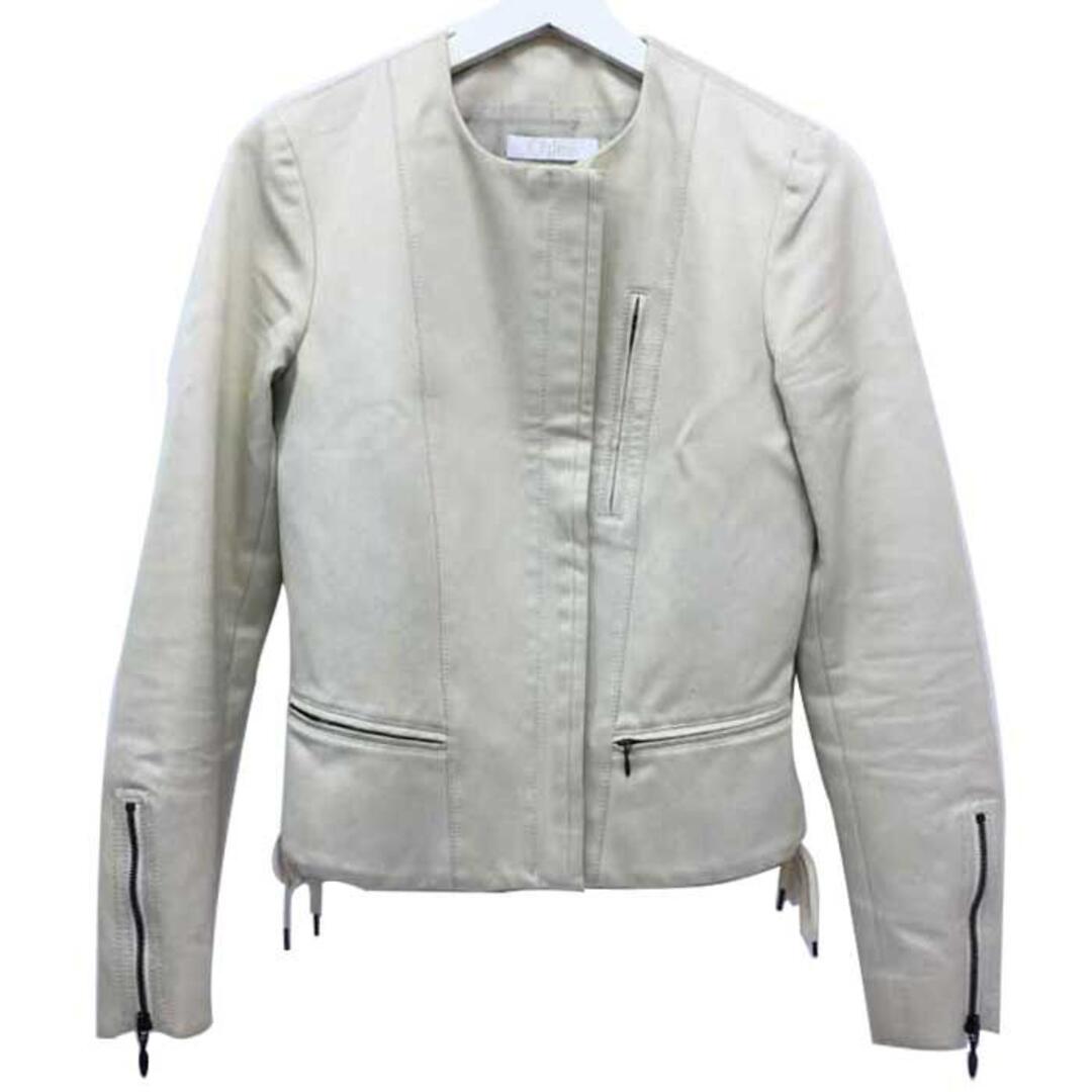 クロエ Chloe ノーカラージャケット クリーム 中古の通販 by ブランド