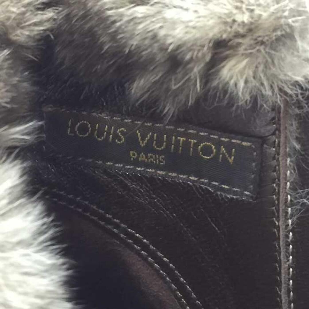 ルイ ヴィトン LOUIS VUITTON  ウェッジソール ファーショートブー レディースの靴/シューズ(ブーツ)の商品写真