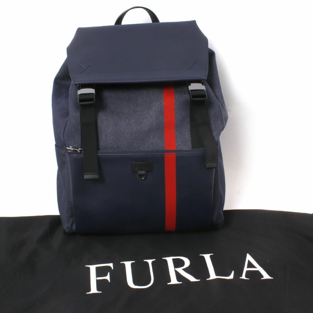 Furla(フルラ)のFURLA デニム バックパック 定価77,000円 フルラ リュックサック メンズのバッグ(バッグパック/リュック)の商品写真