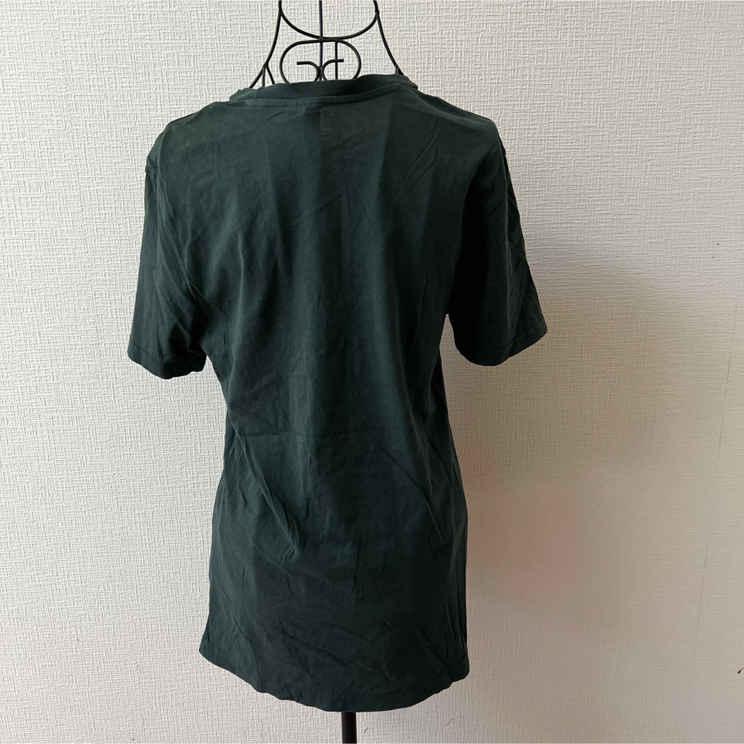 H&M(エイチアンドエム)の【美品】H&M BASIC グリーン半袖Tシャツ メンズのトップス(Tシャツ/カットソー(半袖/袖なし))の商品写真