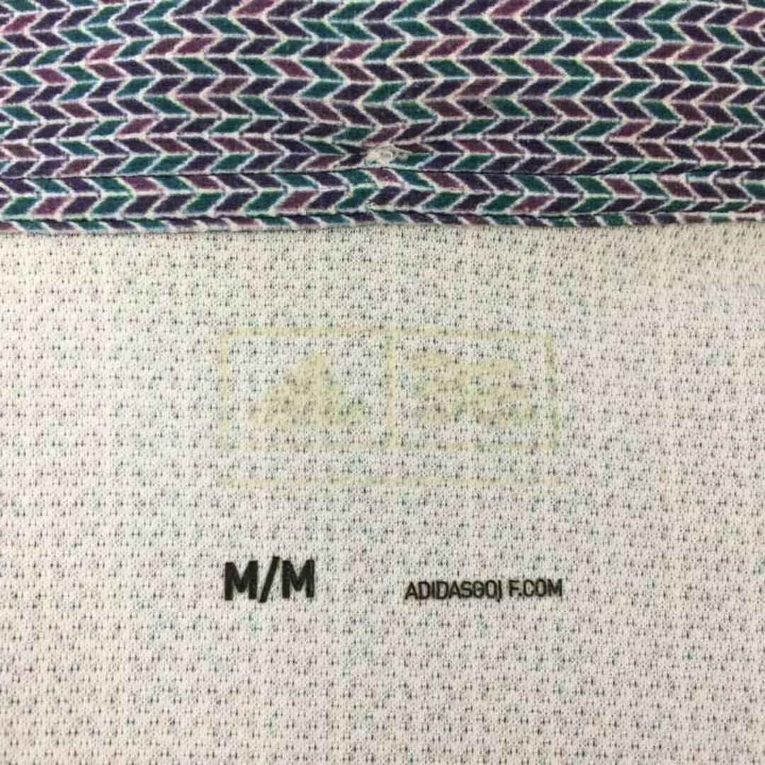 アディダス adidas  ポロシャツ 長袖 マイクロアロープリント MM  ブ メンズのトップス(ポロシャツ)の商品写真