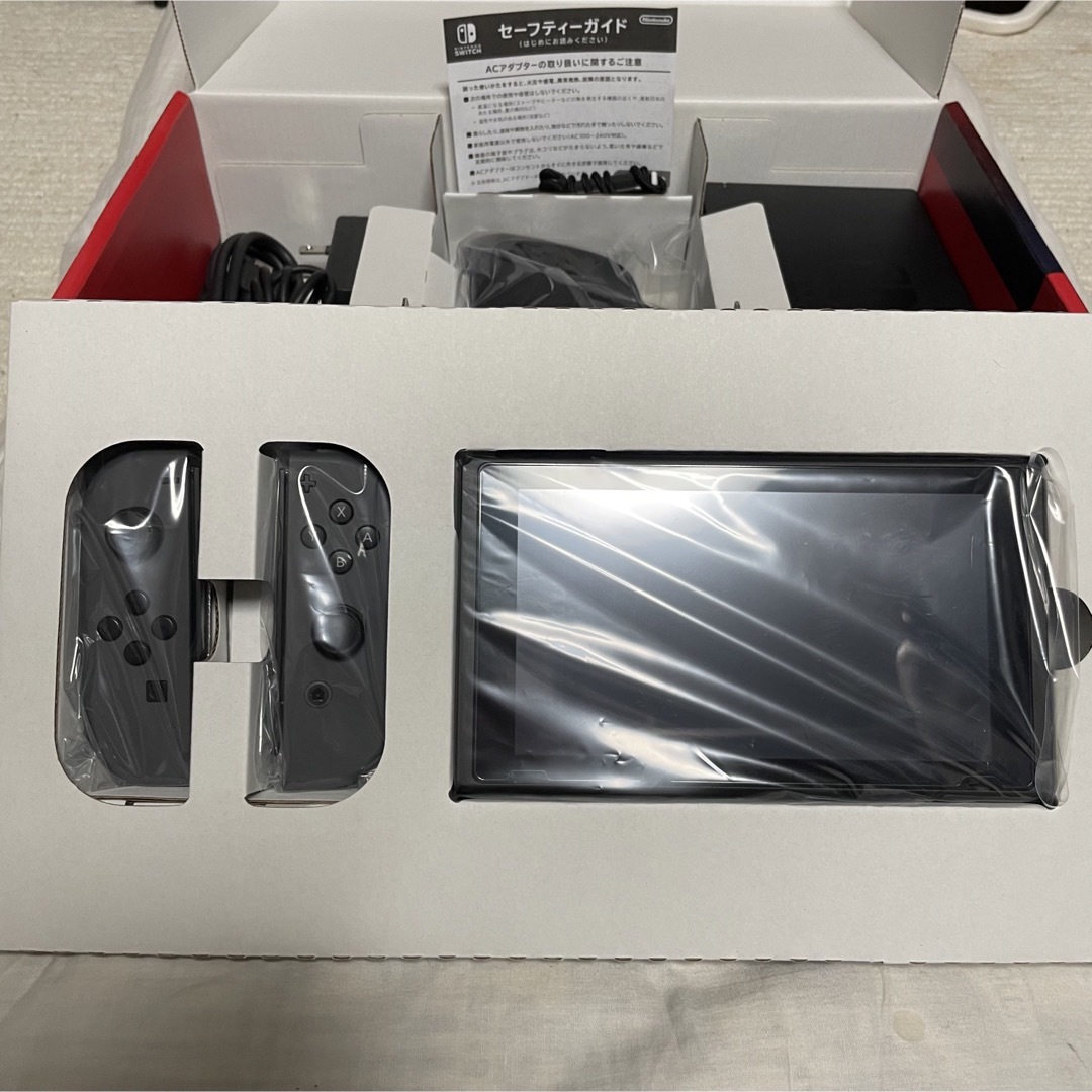 Nintendo Switch グレー  保護カバー付き