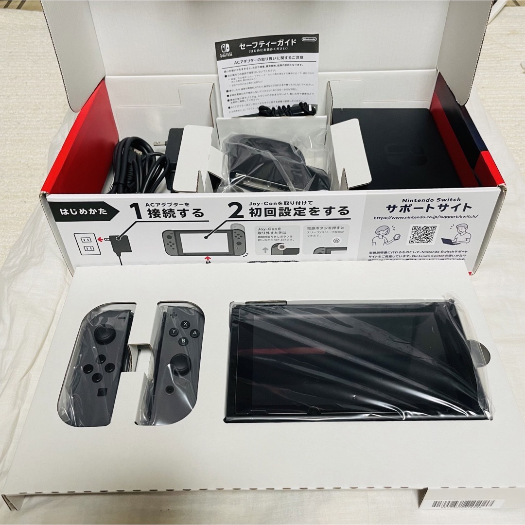 Nintendo Switch グレー  保護カバー付き