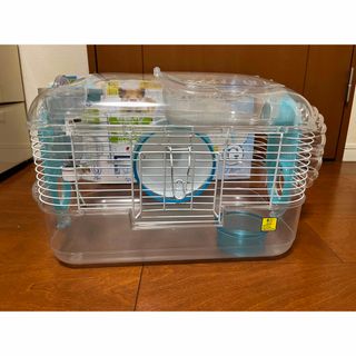 （中古品）ハムスター飼育セット　カラー:ブルー  着払い(小動物)