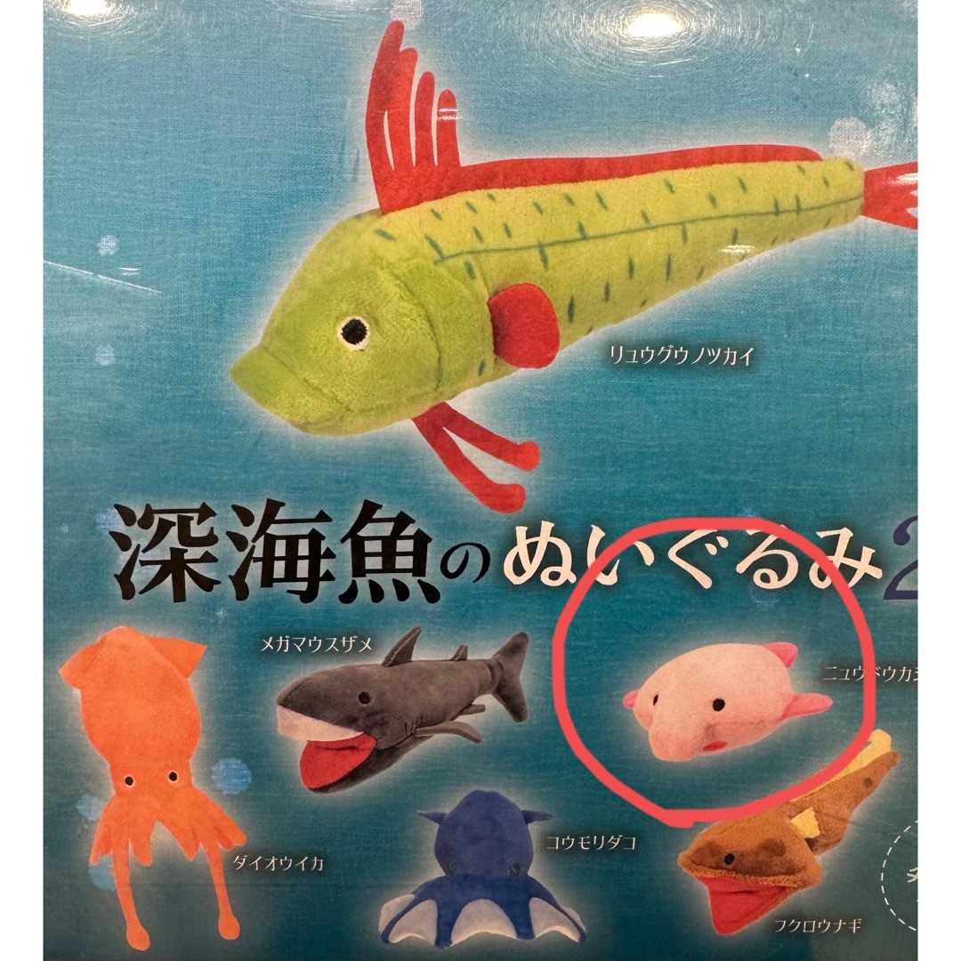 ガチャガチャ 深海魚 ( ニュウドウカジカ ) エンタメ/ホビーのおもちゃ/ぬいぐるみ(ぬいぐるみ)の商品写真