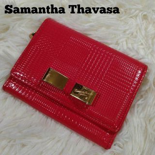 サマンサタバサプチチョイス(Samantha Thavasa Petit Choice)のSamantha Thavasa 折り財布 カードケース レッド(財布)