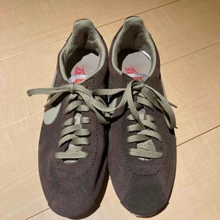 ナイキ(NIKE)の美品　NIKE コルテッツ スエード ブラウン レアカラー 藤原ヒロシ 別注(スニーカー)