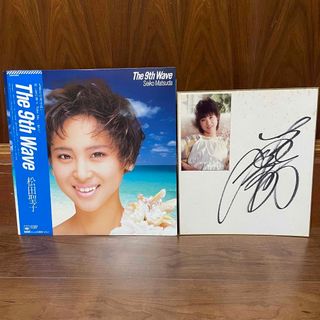 激レア!LPレコード 松田聖子 The 9th Wave 直筆サイン色紙付