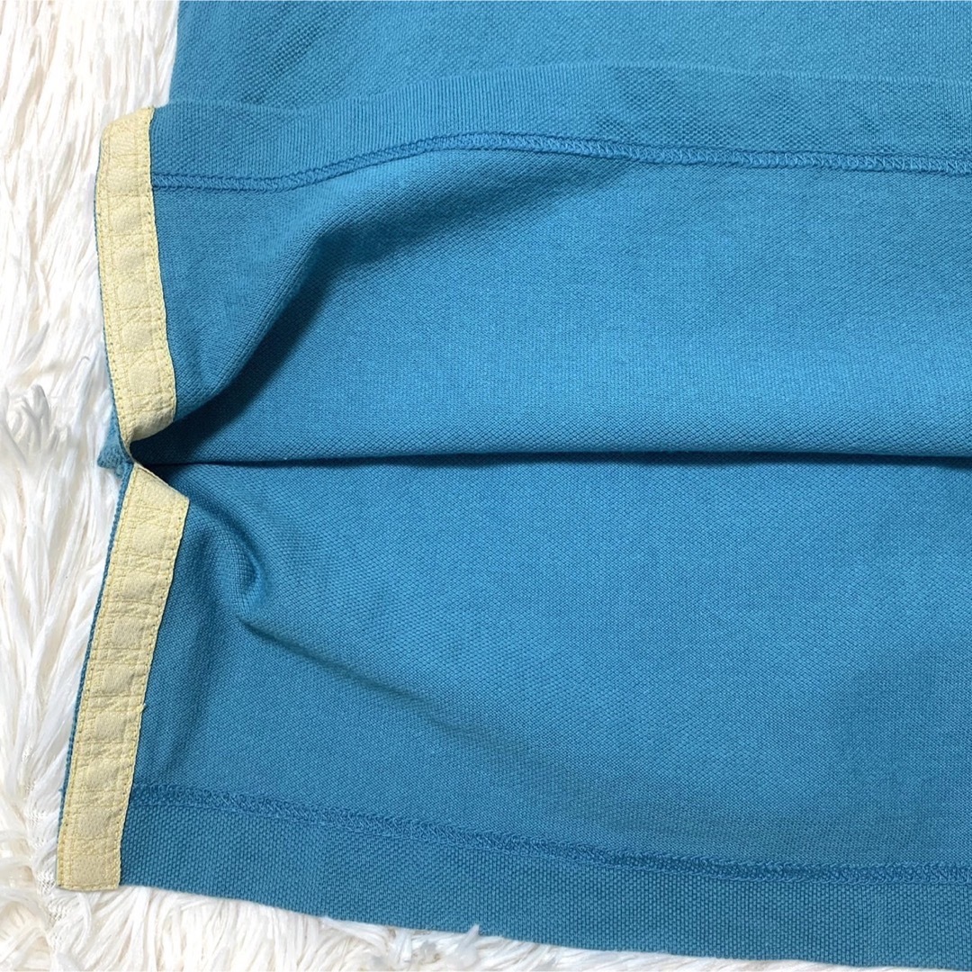 【良品】Christian Dior CDロゴ ポロシャツ 水色 国内正規品