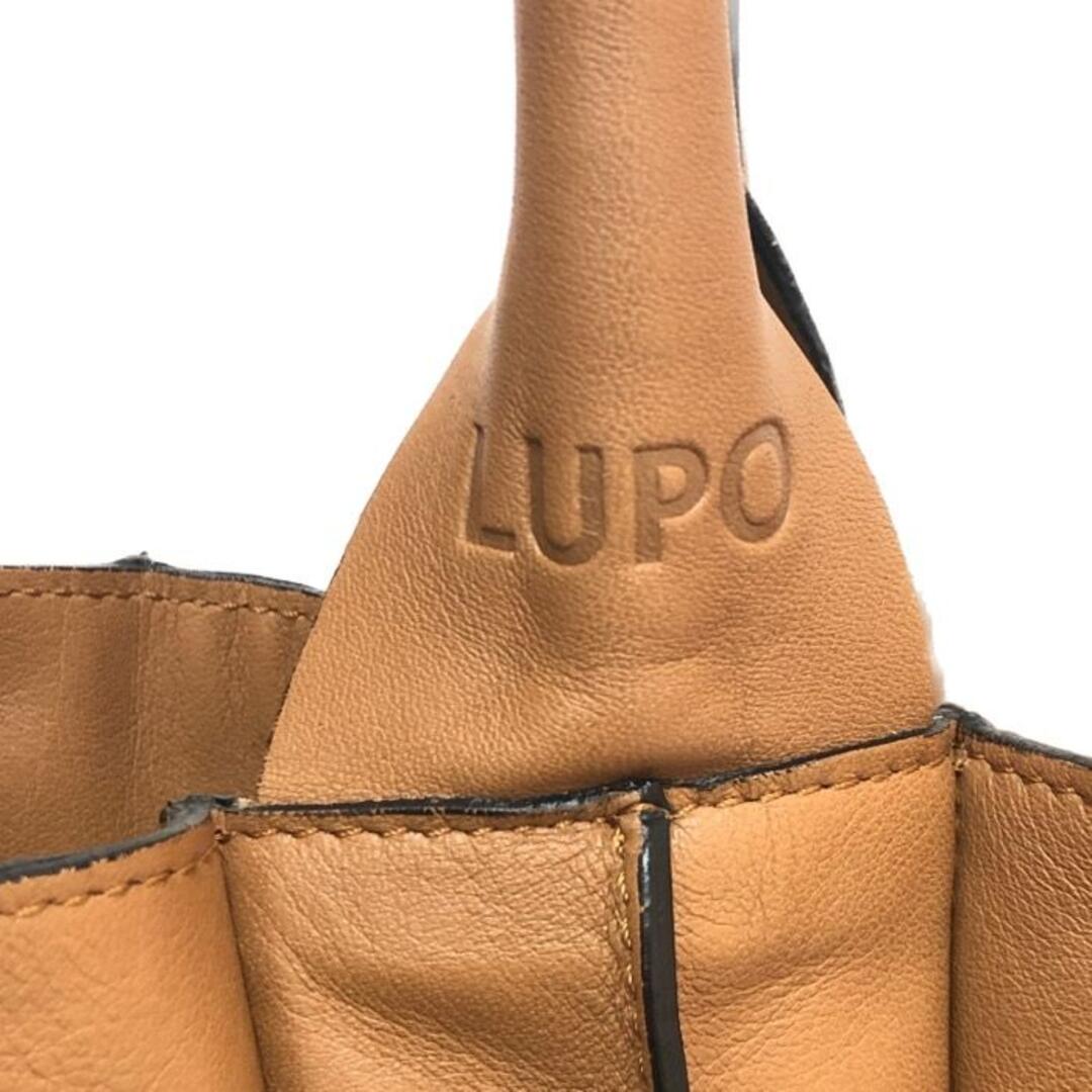 ルポ LUPO プリーツ 巾着型 トートバッグ  ブラウン【美品】 7