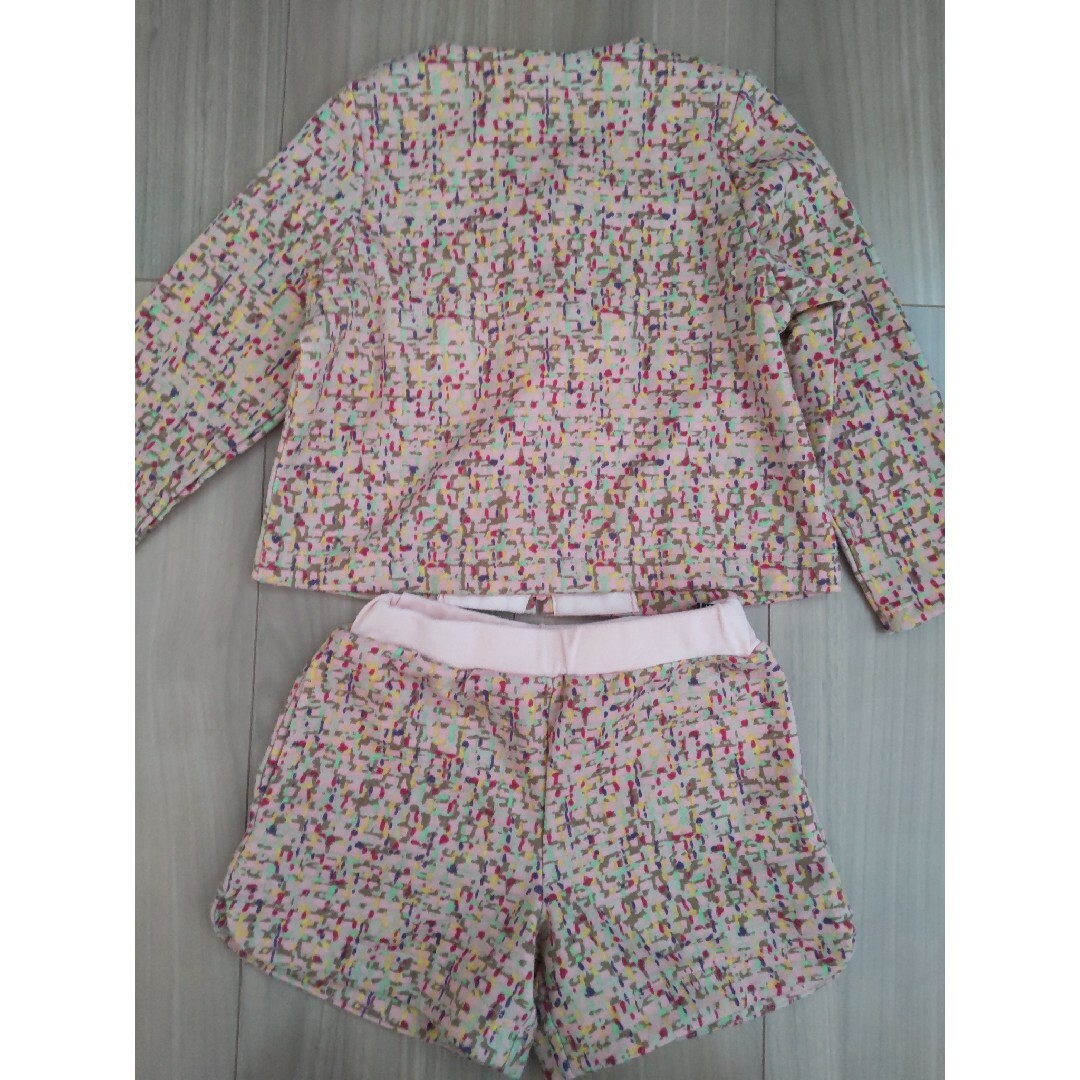 HusHush(ハッシュアッシュ)のHusHush 上下 100センチ キッズ キッズ/ベビー/マタニティのキッズ服女の子用(90cm~)(Tシャツ/カットソー)の商品写真