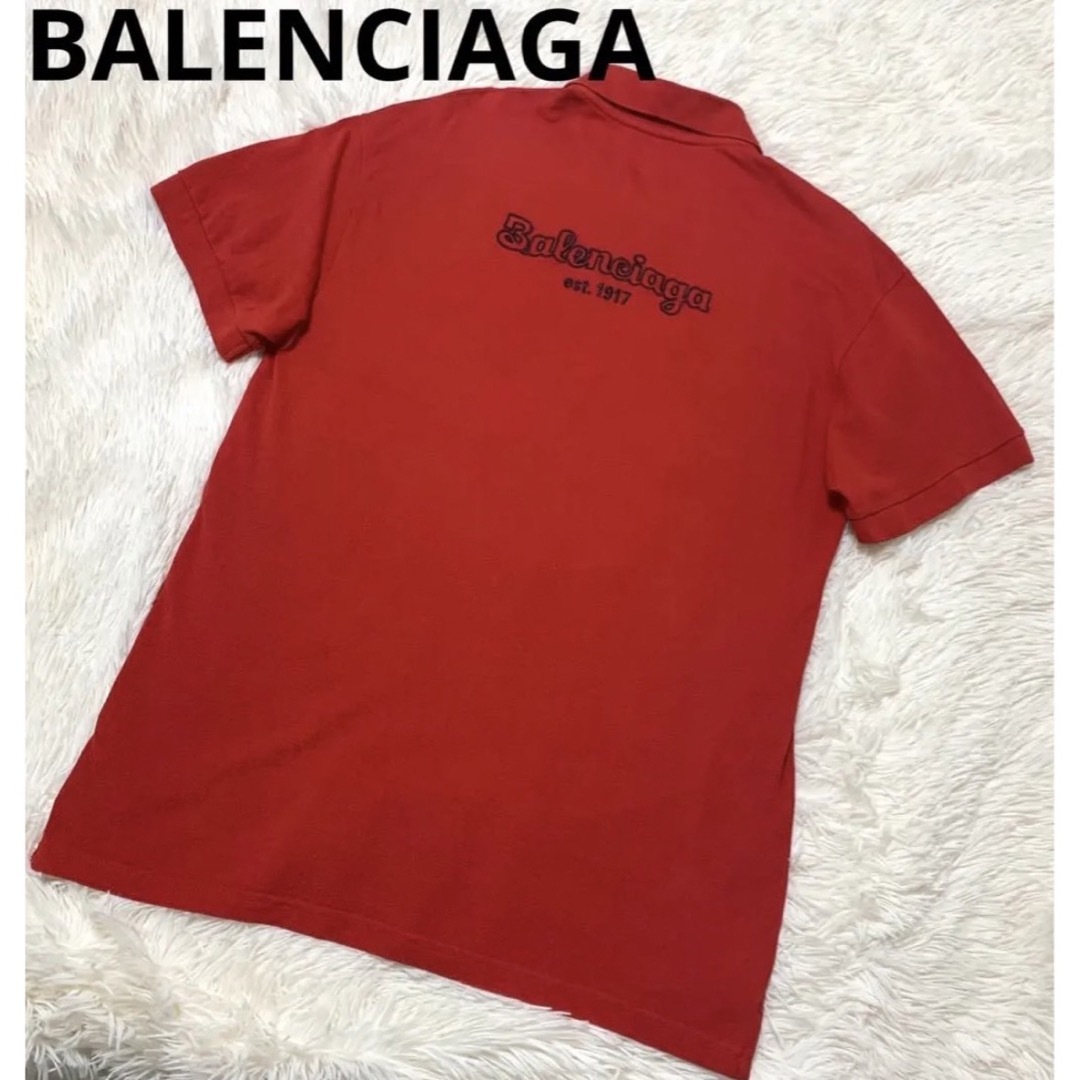 Balenciaga - 【美品】BALENCIAGA 19SS ポロシャツ バックロゴ