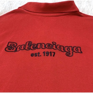 【美品】BALENCIAGA 19SS ポロシャツ バックロゴ オーバーサイズ
