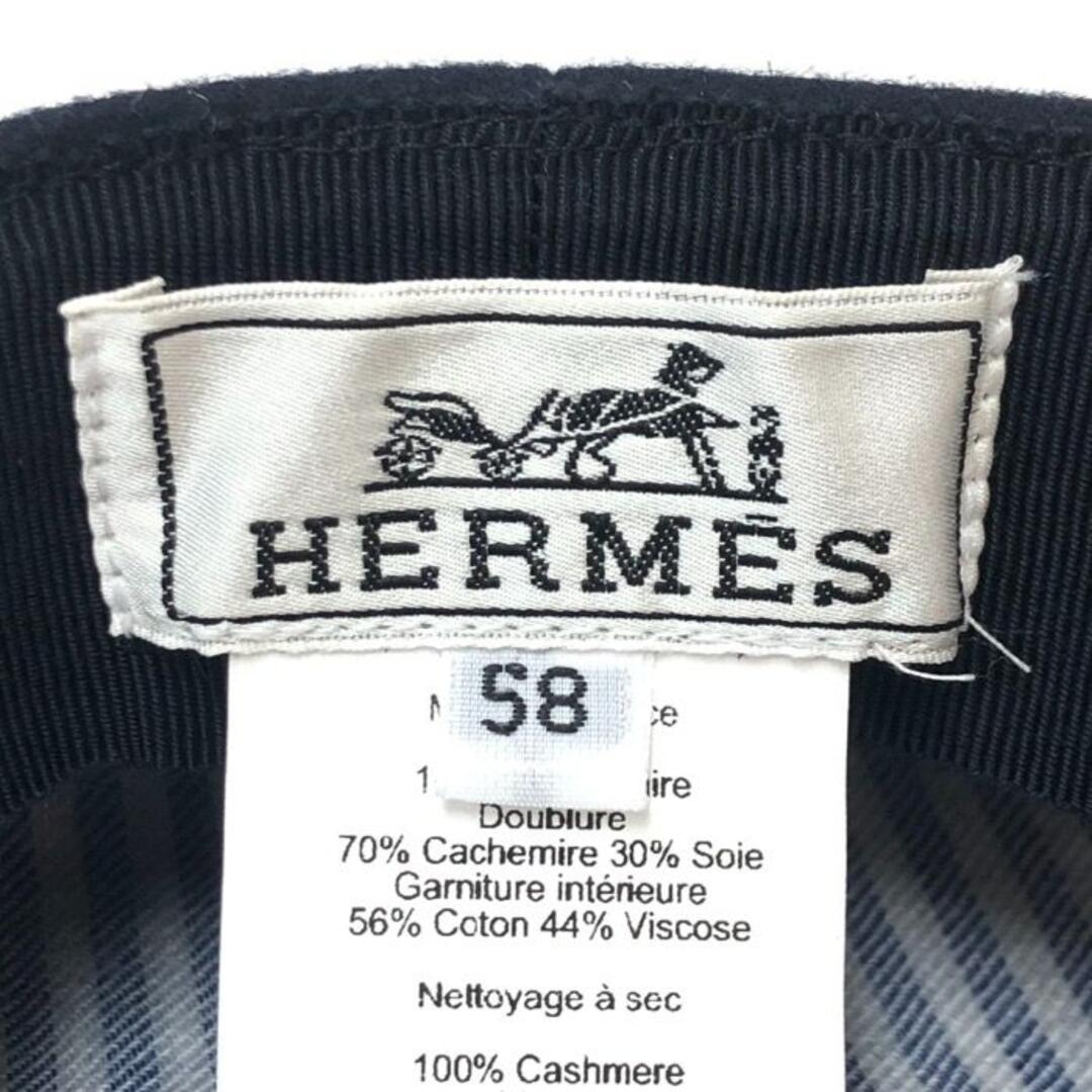 エルメス HERMES ベルイル シェーヌダンクル キャスケット カシミヤ ハッ レディースの帽子(キャスケット)の商品写真