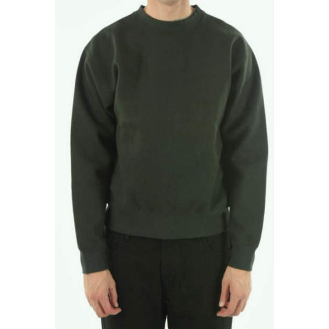 LEMAIRE ルメール 21AW FLEECE SWEATSHIRT フリーススウェットシャツ M213 JE303 LJ069 M LEAD ダークグリーン トレーナー クルーネック プルオーバー トップス【新古品】【LEMAIRE】