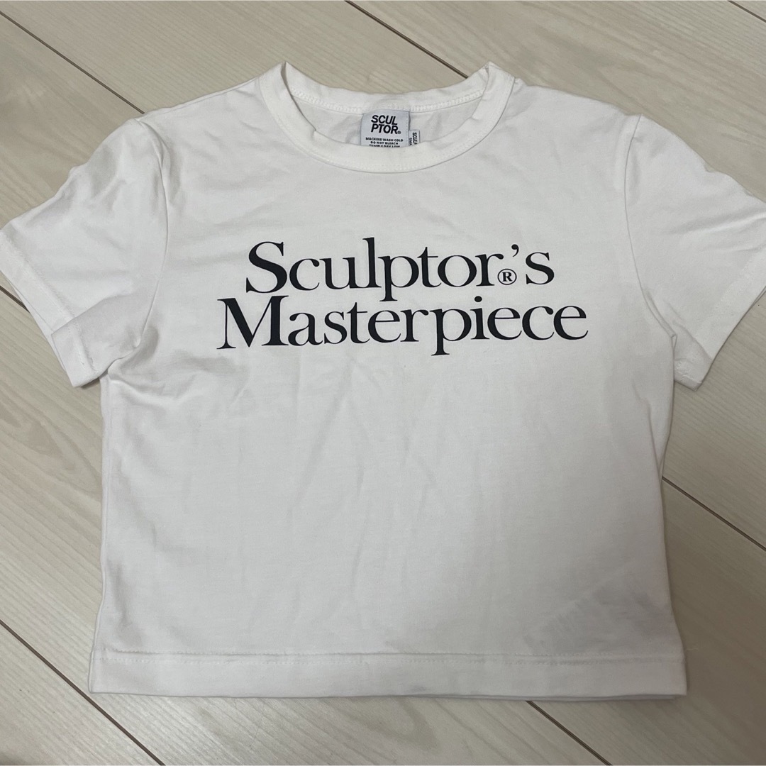STYLENANDA(スタイルナンダ)のSCULPTOR クロップド Tシャツ レディースのトップス(Tシャツ(半袖/袖なし))の商品写真