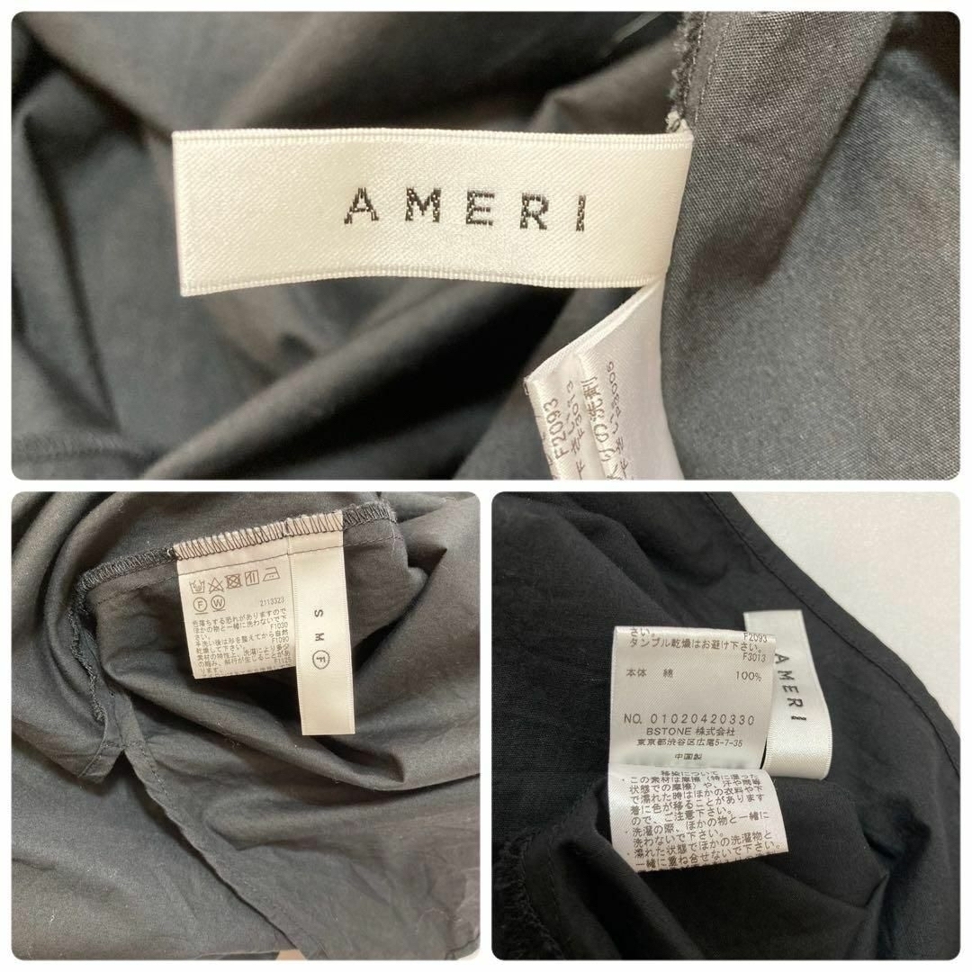 Ameri VINTAGE(アメリヴィンテージ)のAMERI GATHER TUNIC BLOUSE アメリ　ギャザー　チュニック レディースのワンピース(ミニワンピース)の商品写真