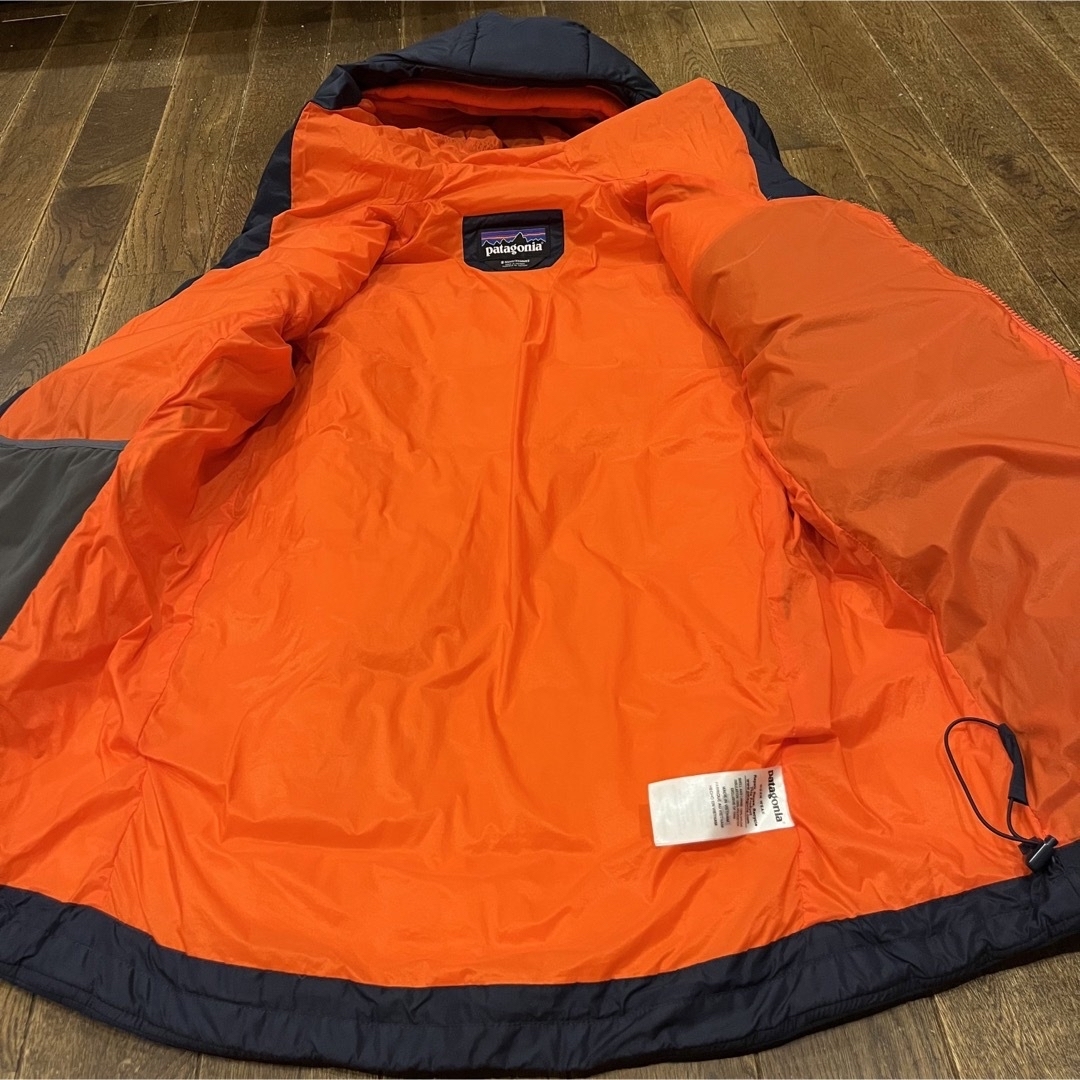 patagonia ハイパーパフフーディー サイズM ネイビー×オレンジ  美品