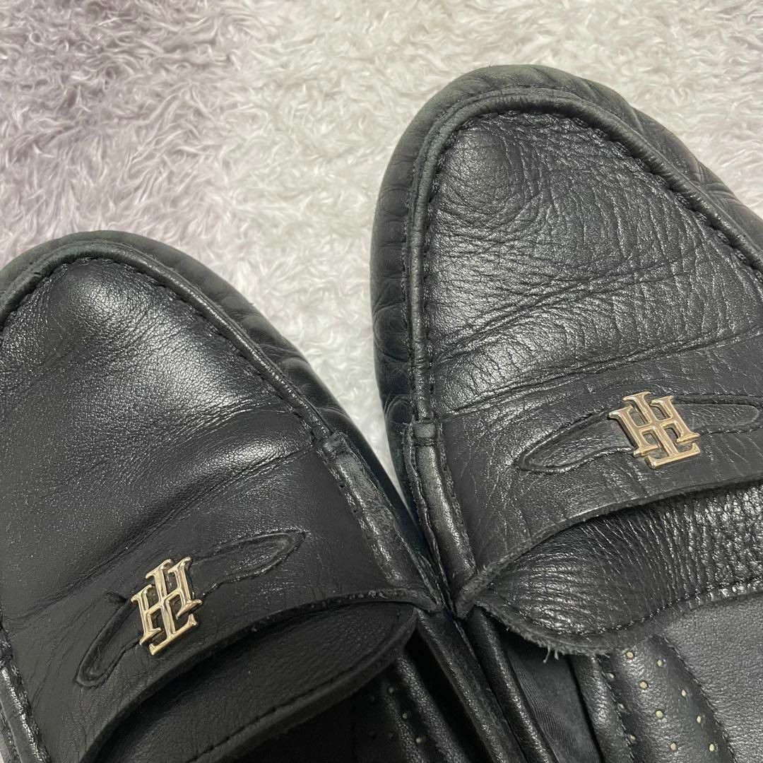 s147g TOMMY HILFIGER ローファー カジュアル モノグラムロゴ