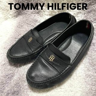 トミーヒルフィガー(TOMMY HILFIGER)のs147g TOMMY HILFIGER ローファー カジュアル モノグラムロゴ(ローファー/革靴)