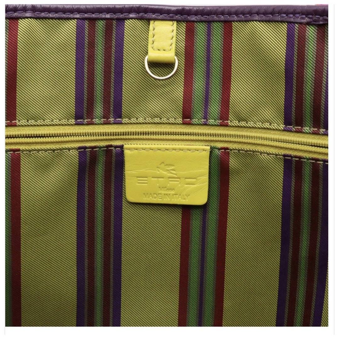 【美品】8/31特価ETRO エトロ トートバッグ ペイズリー ゴールド金具.
