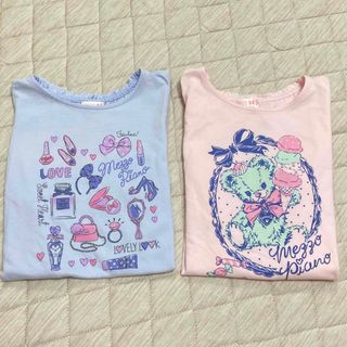 メゾピアノ(mezzo piano)のメゾピアノ 140 Tシャツセット(Tシャツ/カットソー)