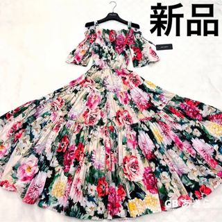 ドルチェアンドガッバーナ(DOLCE&GABBANA)の【ご専用出品☆】新品　定価31万円dolce&gabbanaティアードワンピース(ロングワンピース/マキシワンピース)