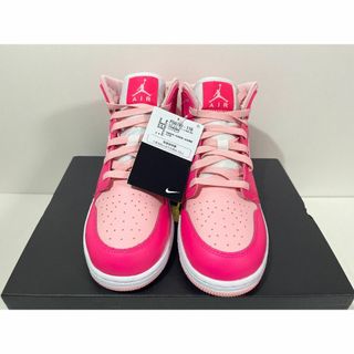 【新品】24.5cm NIKE エアジョーダン1 MID ミディアムソフトピンク