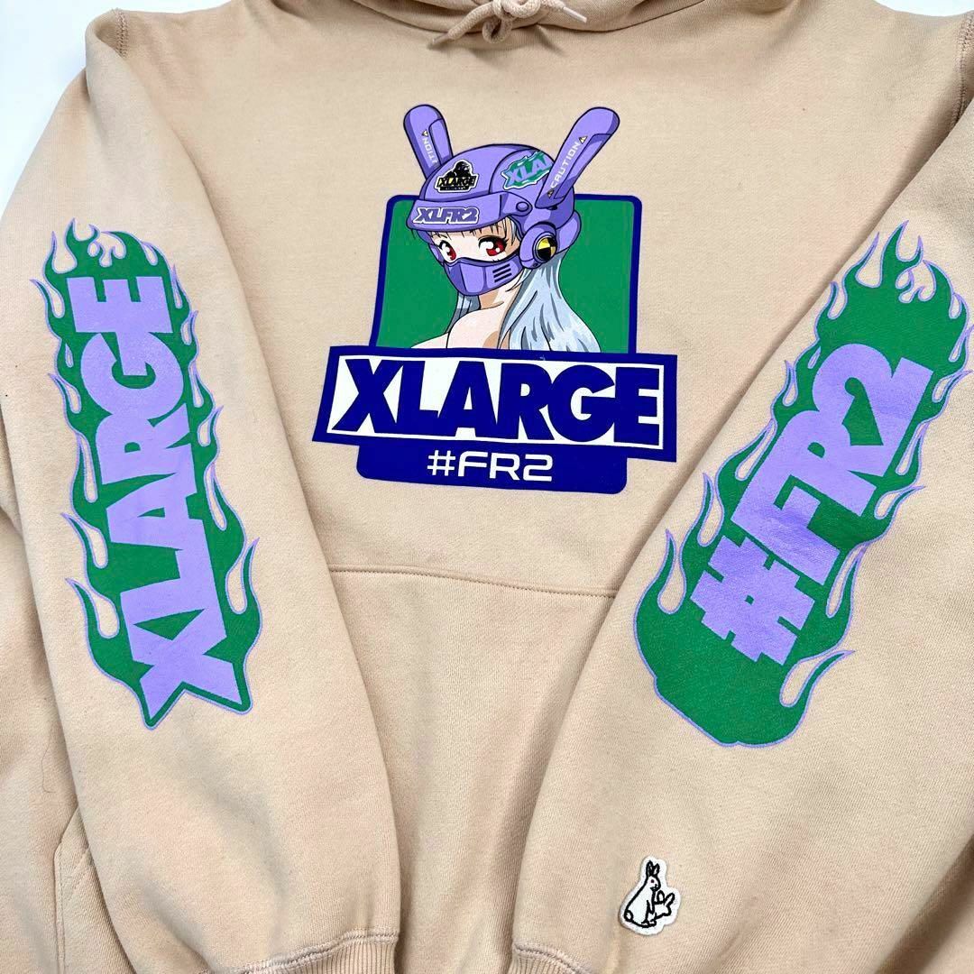 【限定コラボ】FR2 ×XLARGE　バックプリント　ビッグロゴパーカー　即完品