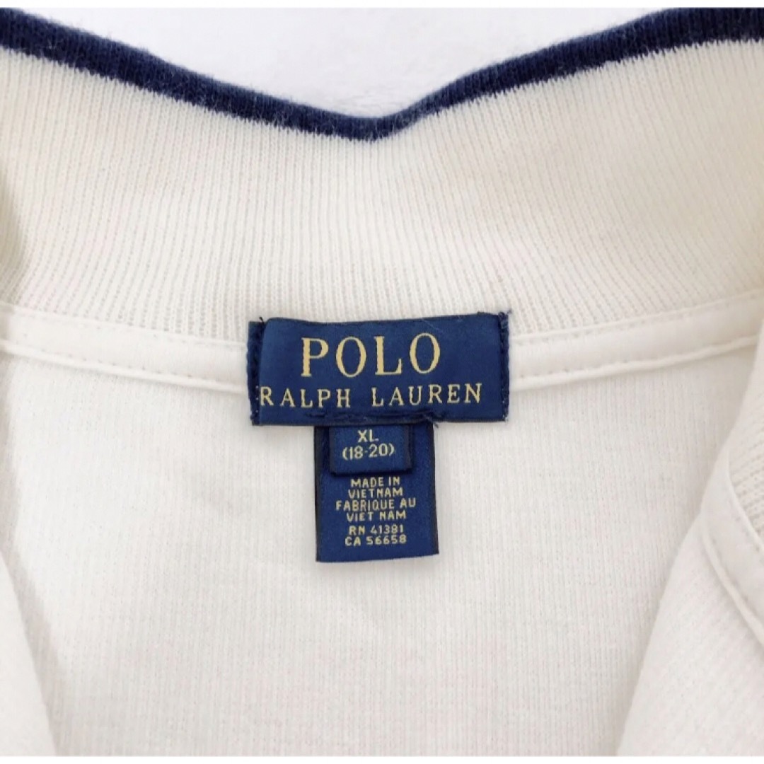 POLO RALPH LAUREN(ポロラルフローレン)のRALPH LAUREN ラルフローレン　ハーフジップ　カットソー　ホワイト メンズのトップス(スウェット)の商品写真