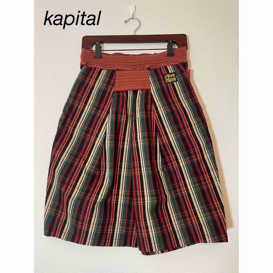 kapital シモキタチェック　ハーフパンツ