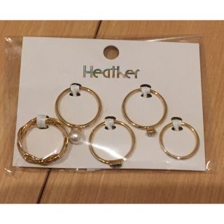 ヘザー(heather)の【Heather】セットリング美品(リング(指輪))