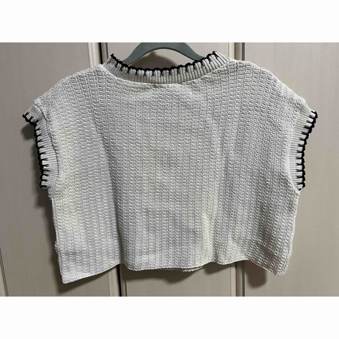 ZARA(ザラ)のZARA クロシェ編みトップス M レディースのトップス(カットソー(半袖/袖なし))の商品写真