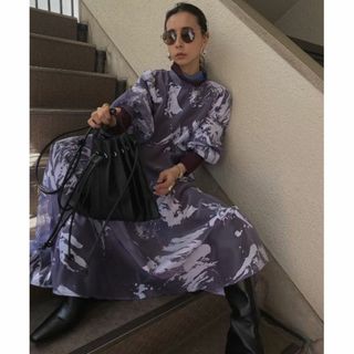 アメリヴィンテージ(Ameri VINTAGE)の二点まとめAMERI　RUBBER PAINT ART SHEER DRESS(ロングワンピース/マキシワンピース)