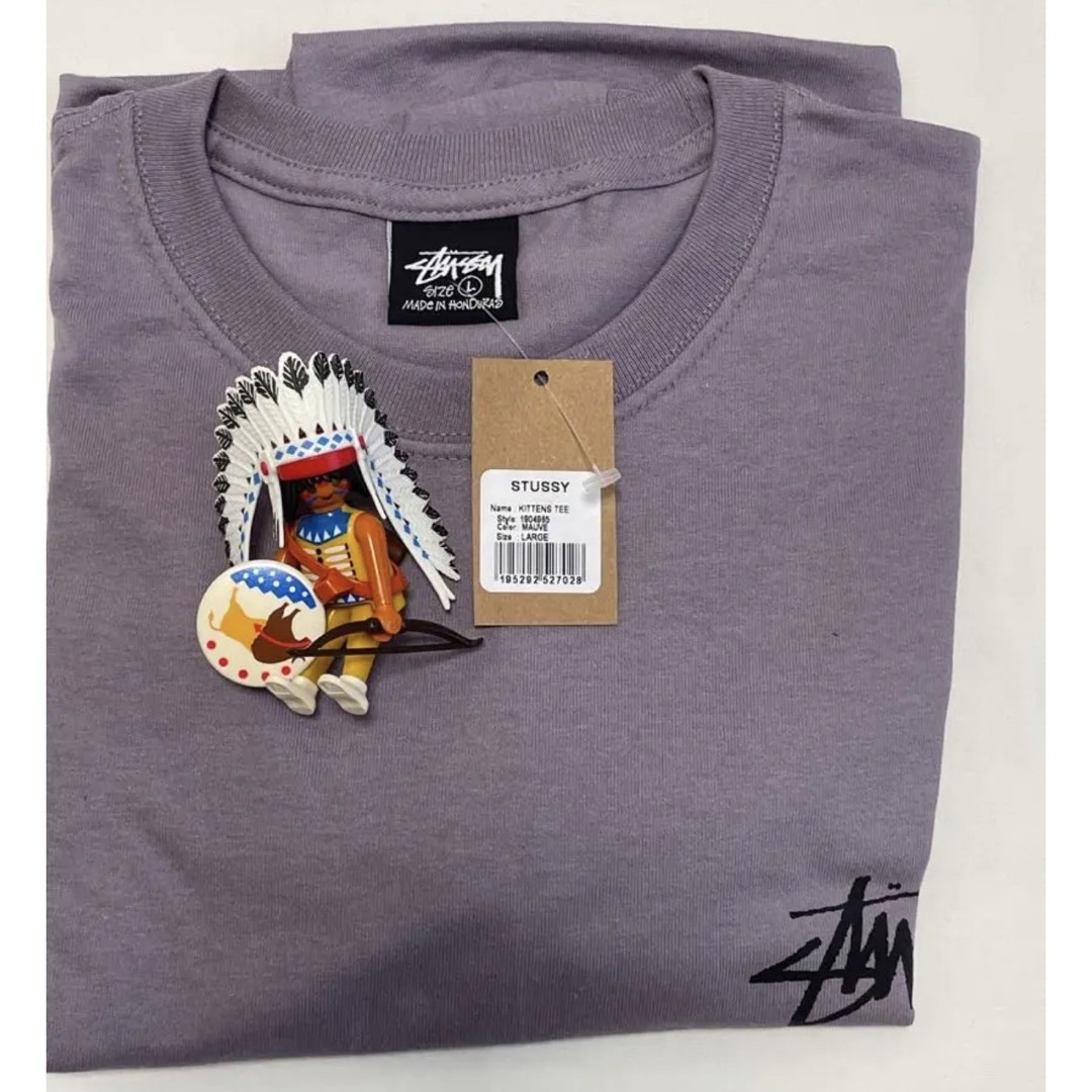 M Stussy Kittens Tee mauve