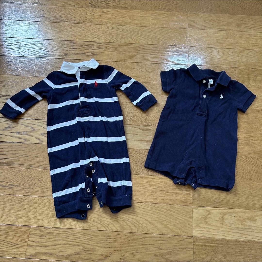 POLO RALPH LAUREN(ポロラルフローレン)のラルフローレン　ポロシャツ　ロンパース  キッズ/ベビー/マタニティのベビー服(~85cm)(ロンパース)の商品写真