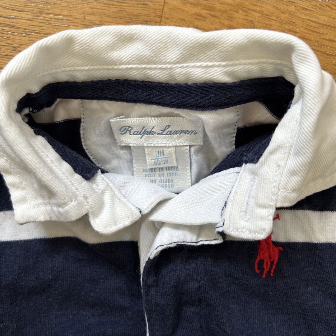 POLO RALPH LAUREN(ポロラルフローレン)のラルフローレン　ポロシャツ　ロンパース  キッズ/ベビー/マタニティのベビー服(~85cm)(ロンパース)の商品写真