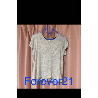 フォーエバートゥエンティーワン(FOREVER 21)のTシャツ　ルームウェア　部屋着　フォーエバー21 forever 21 グレー(Tシャツ(半袖/袖なし))